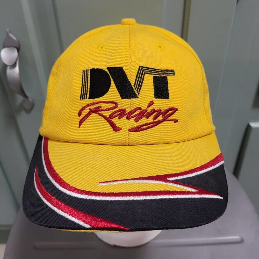 VTG DVT‎ Nascar Racing #20 USA Made Yellow Snapback Hat Cap